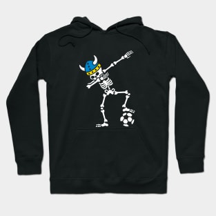 Sweden dab dabbing skeleton soccer football Hoodie